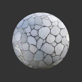 City street sidewalk cobblestone